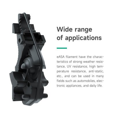 eSUN ASA UV Resistant Black 3D Printer Filament 1.75mm 1KG