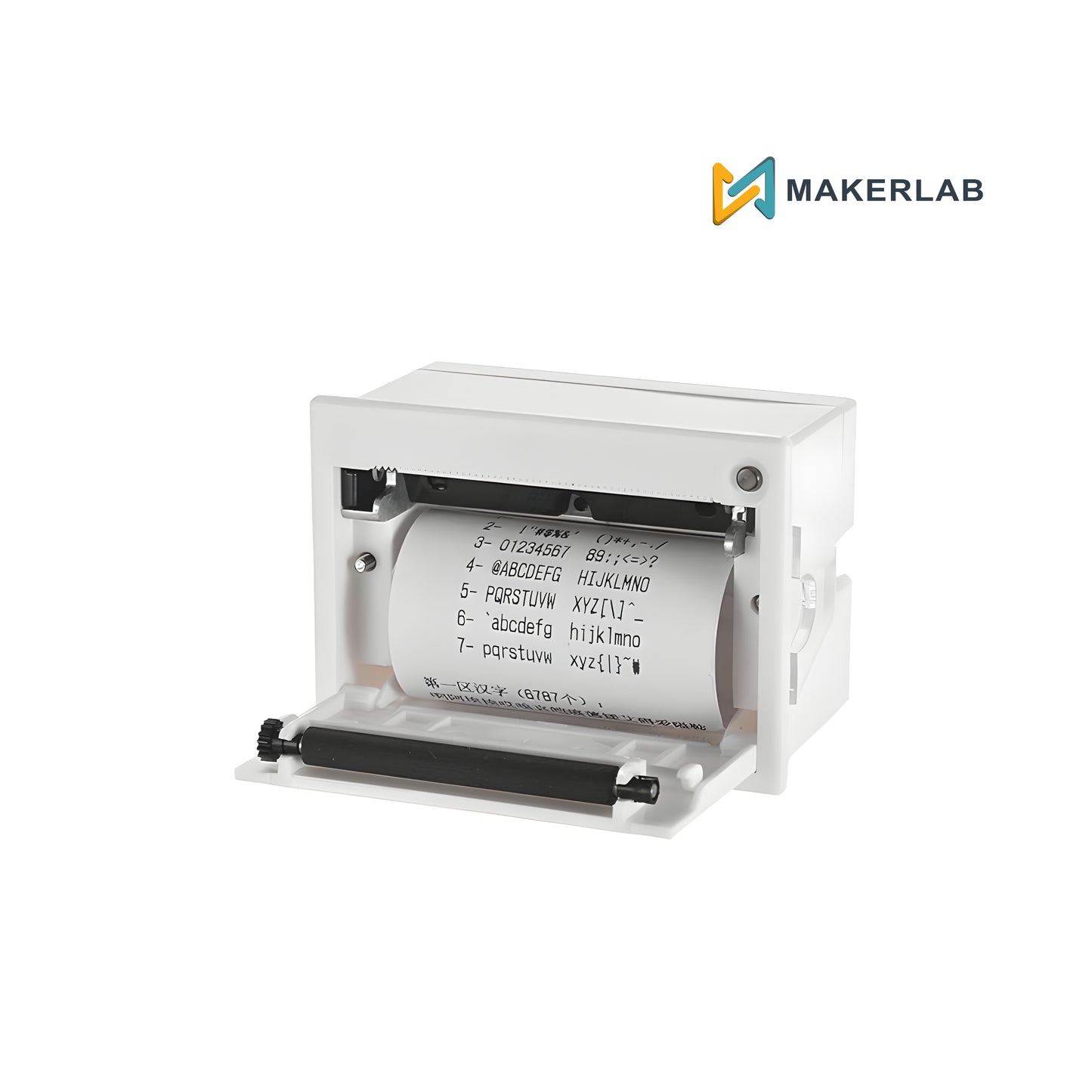 QR204 58mm TTL+USB Mini Panel Thermal Printer with Thermal Paper (White)