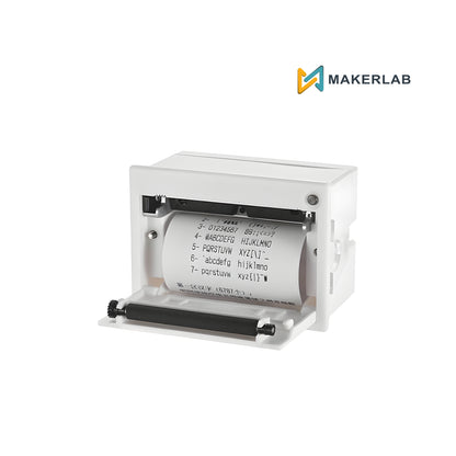 QR204 58mm TTL+USB Mini Panel Thermal Printer with Thermal Paper (White)
