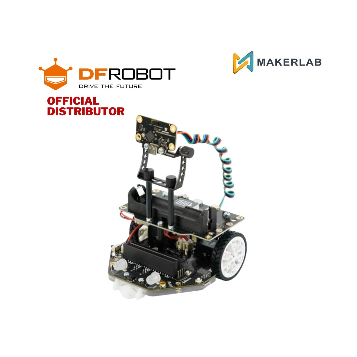 DFRobot Maqueen Plus V3 - STEM Educational micro:bit Robot with Matrix Laser Ranging (18650 Battery)