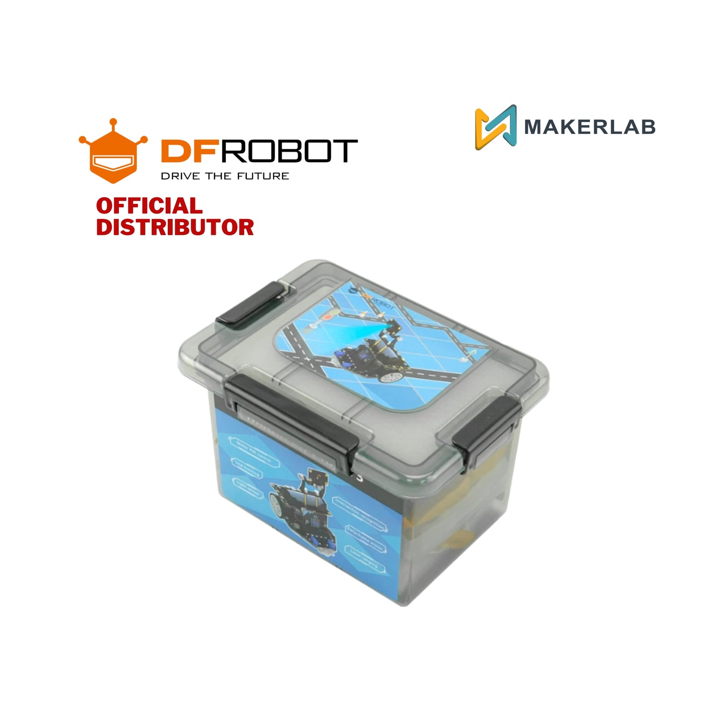 DFRobot Maqueen Plus V3 - STEM Educational micro:bit Robot with Matrix Laser Ranging (18650 Battery)