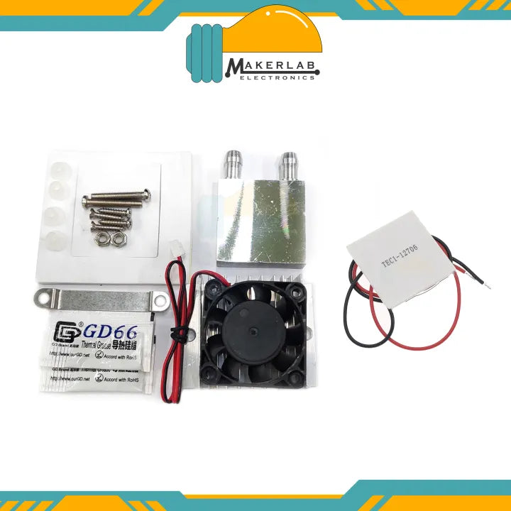 Thermoelectric TEC12706 TEC-12706 Peltier Cooling System Heatsink Kit Air Cooled & Liquid Cooled___LiquidCooled w/ TEC