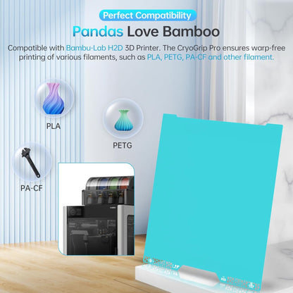BIQU Panda Build Plate CryoGrip Pro for Bambu Lab H2D Printer