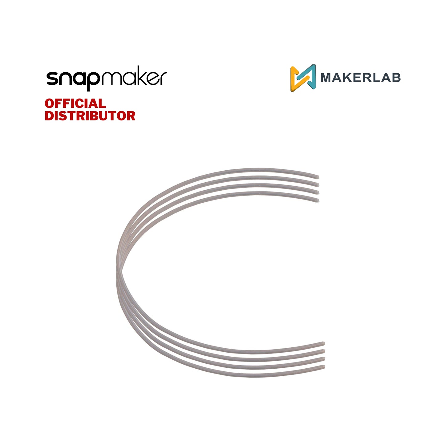 Snapmaker Toolhead Thick Filament Tube 6mm 4-Pack for U1