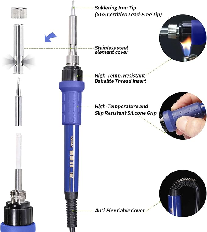 YIHUA 907I Replacement Soldering Iron Handle