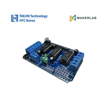 Taejin HTC Korea Motor Shield Module for Arduino (L293D, 74HC595N)