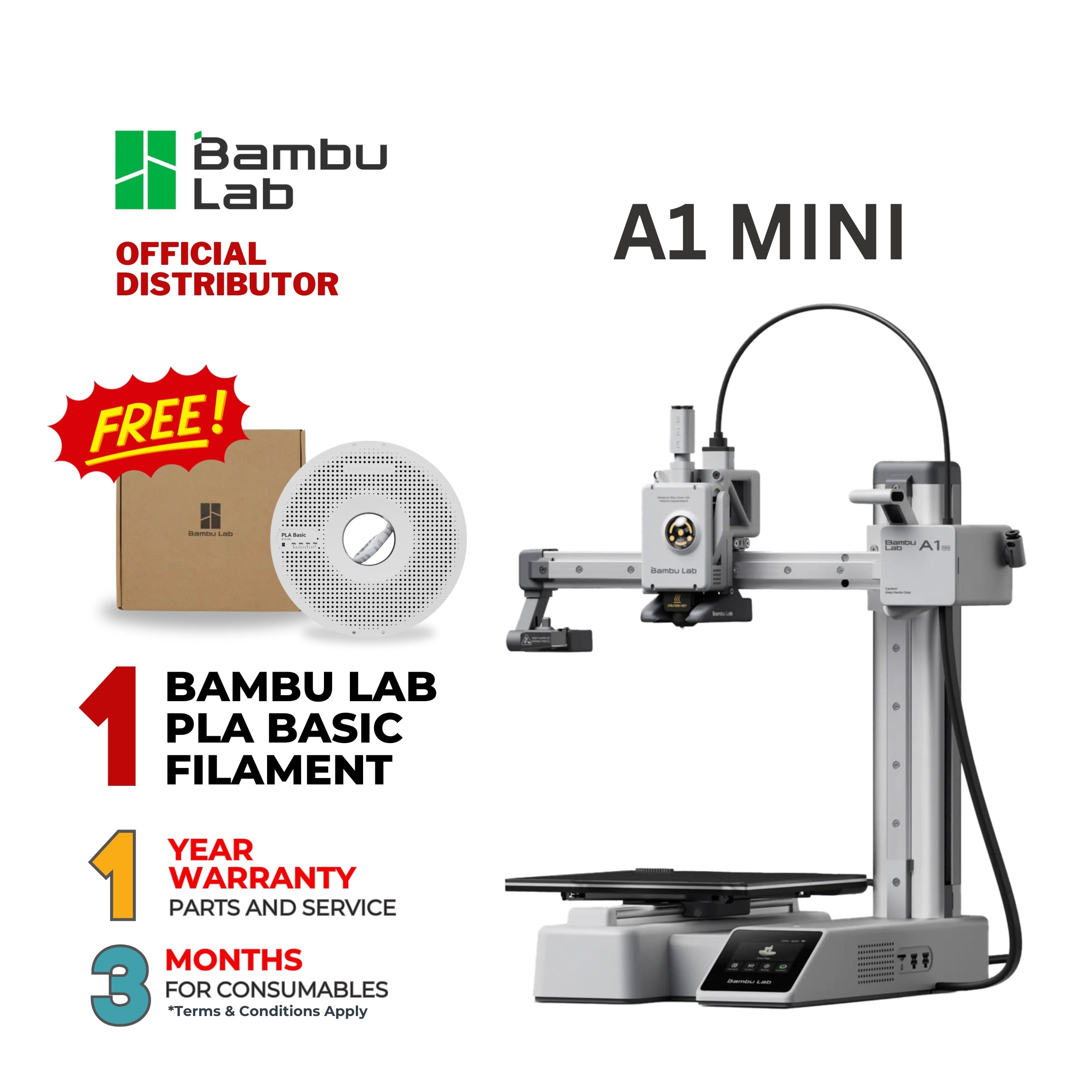 Bambu Lab A1 Mini and A1 Mini Combo 3D Printer | Makerlab PH