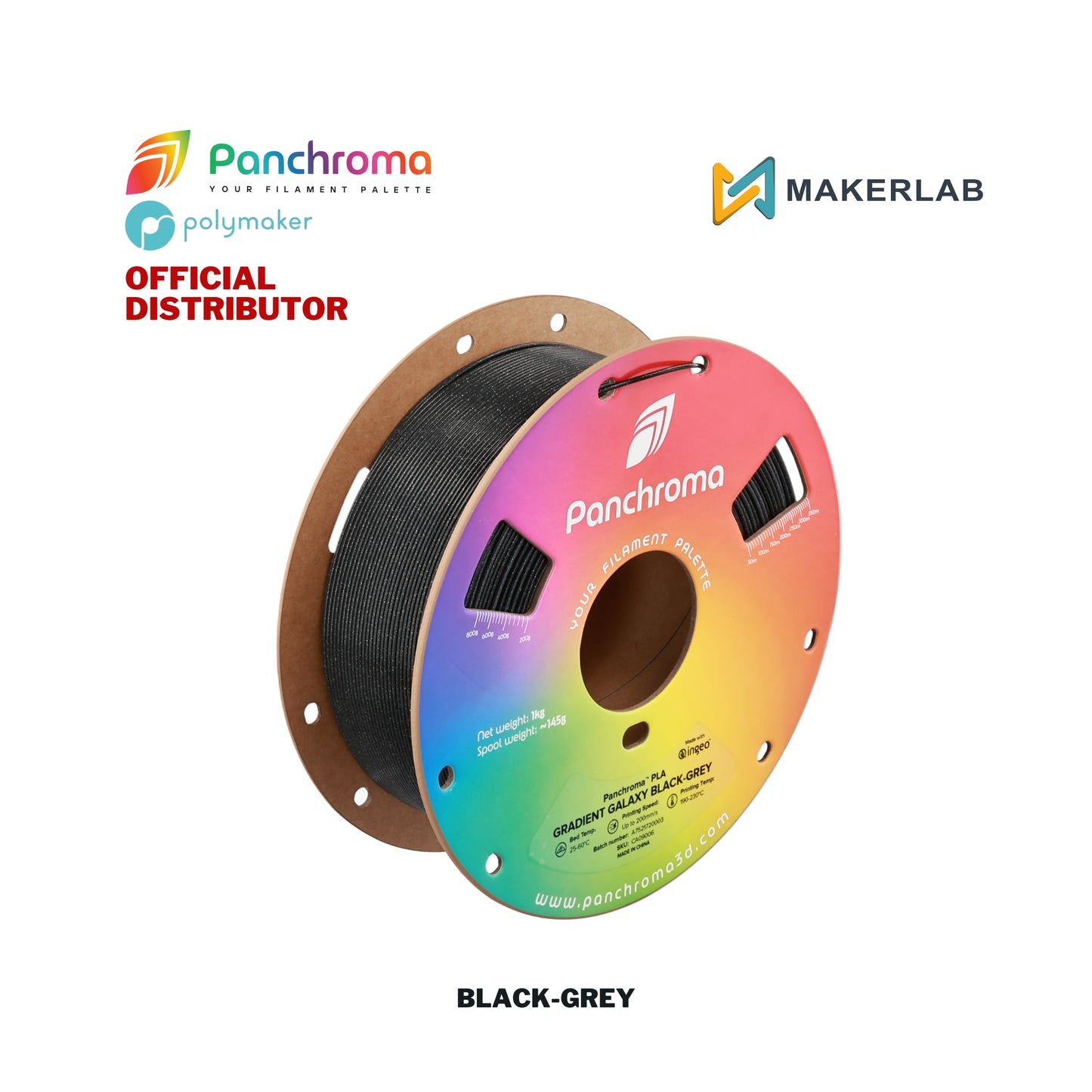 Polymaker Panchroma Gradient Galaxy PLA Filament