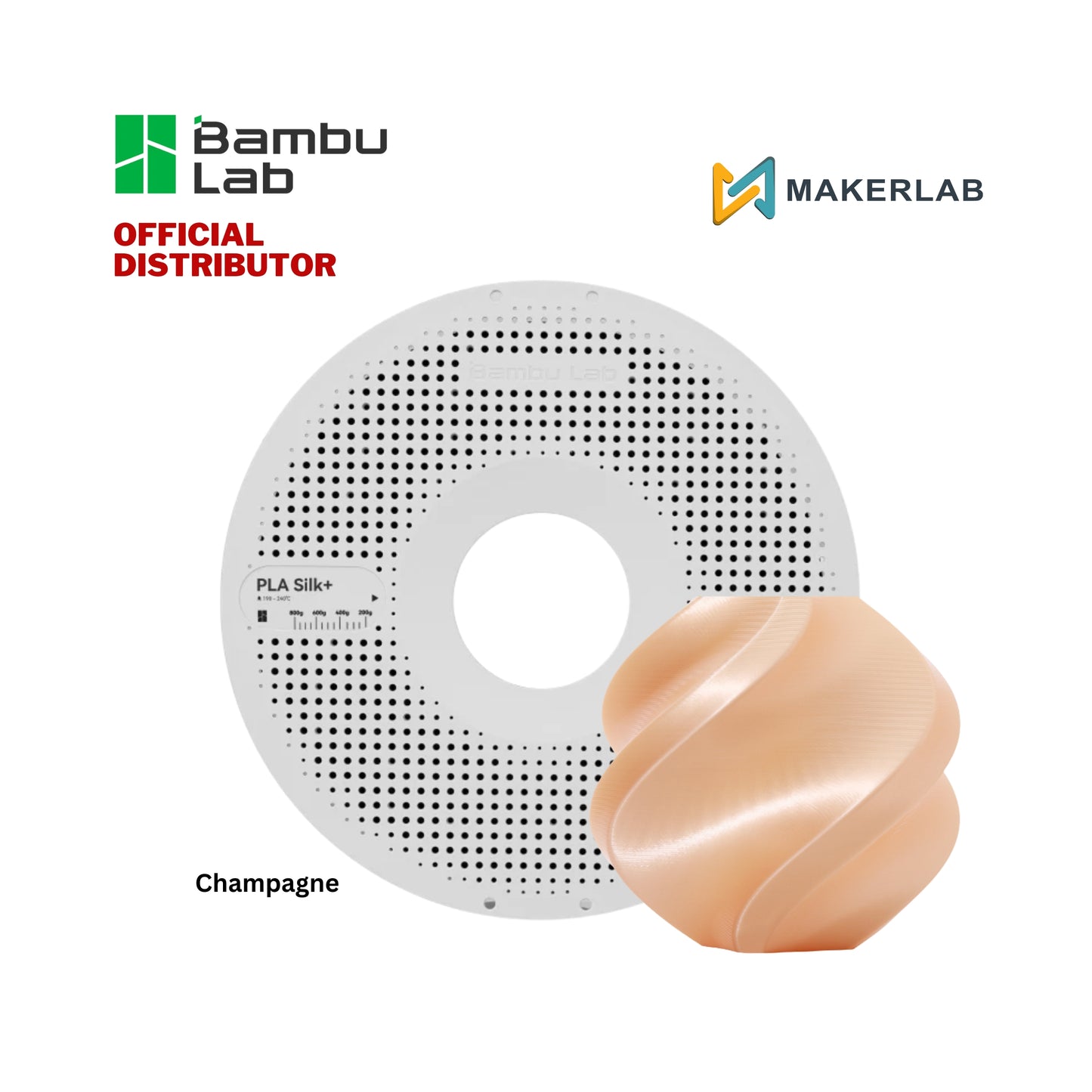 Bambu Lab PLA Silk+ Filament