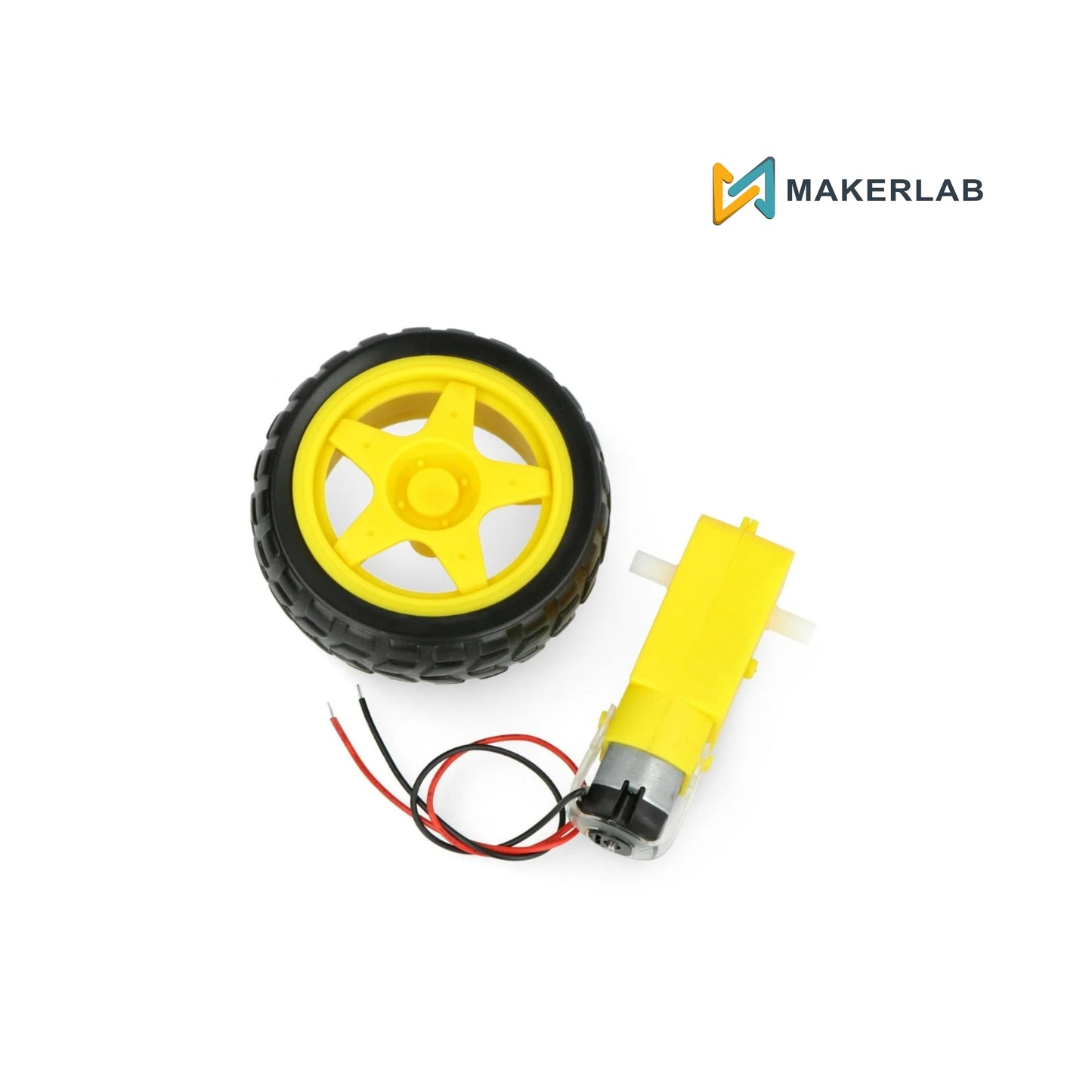 6V Yellow DC TT Gear Geared Motor and Wheel (Smart Car Robot Gear)