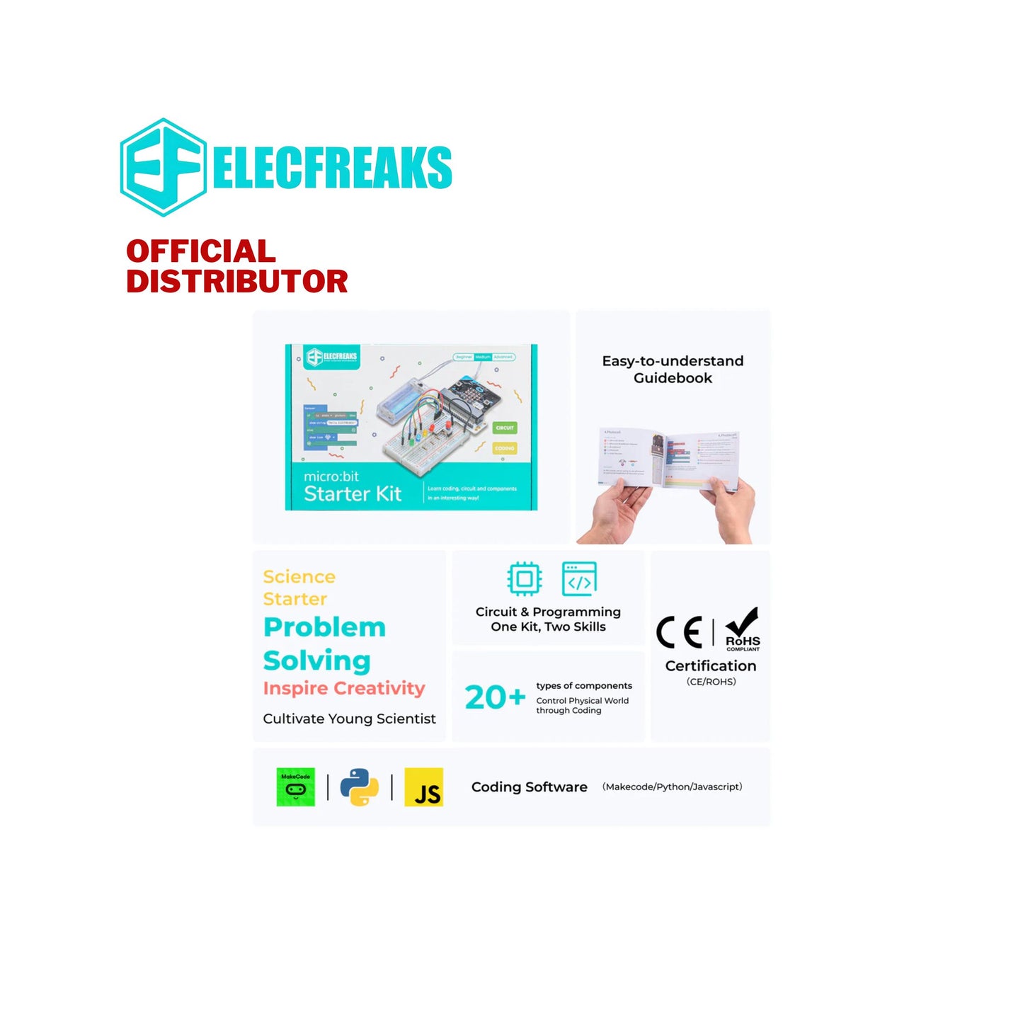 ElecFreaks micro:bit Starter Kit (with micro:bit V2.2 board)