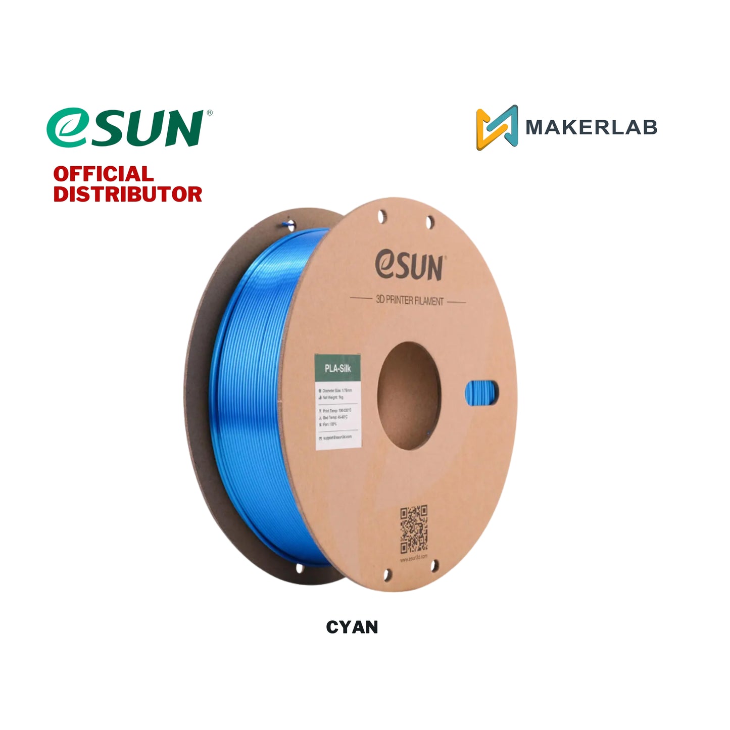 eSUN Silk PLA 3D Printer Filament 1.75mm 1KG