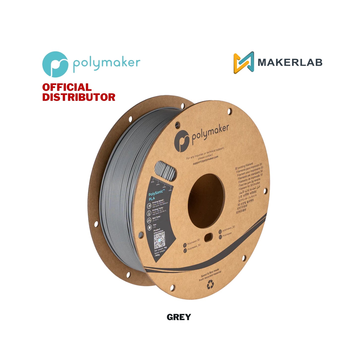 Polymaker PLA Filament (Formerly Polysonic)