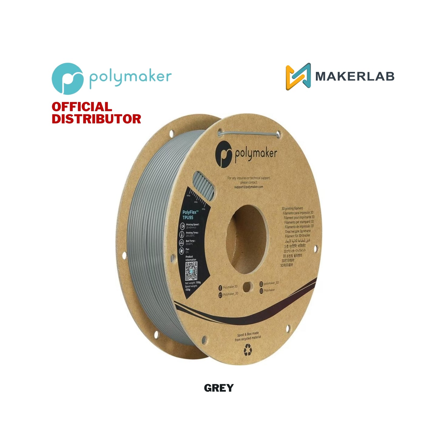 Polymaker PolyFlex TPU95 Filament
