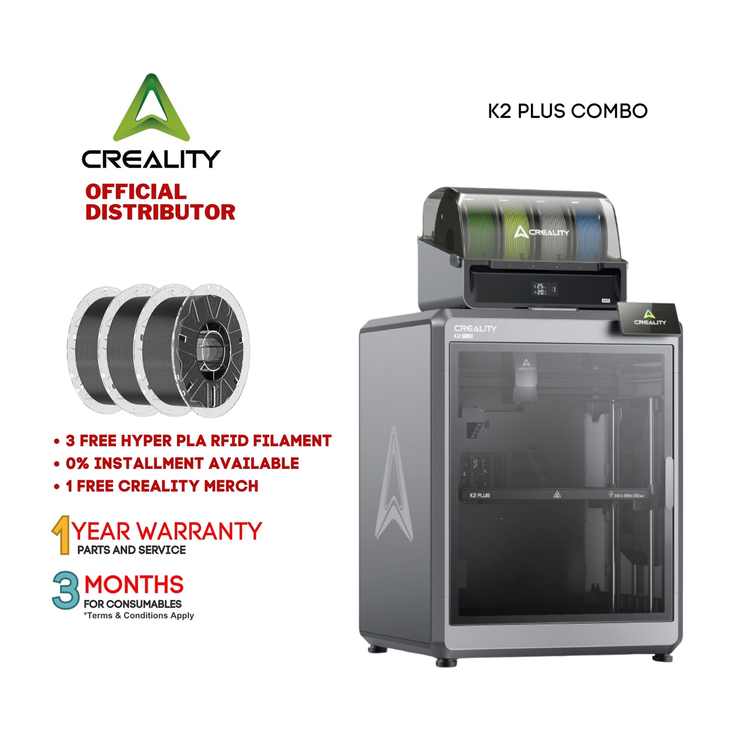 Creality K2 Plus Combo FDM 3D Printer