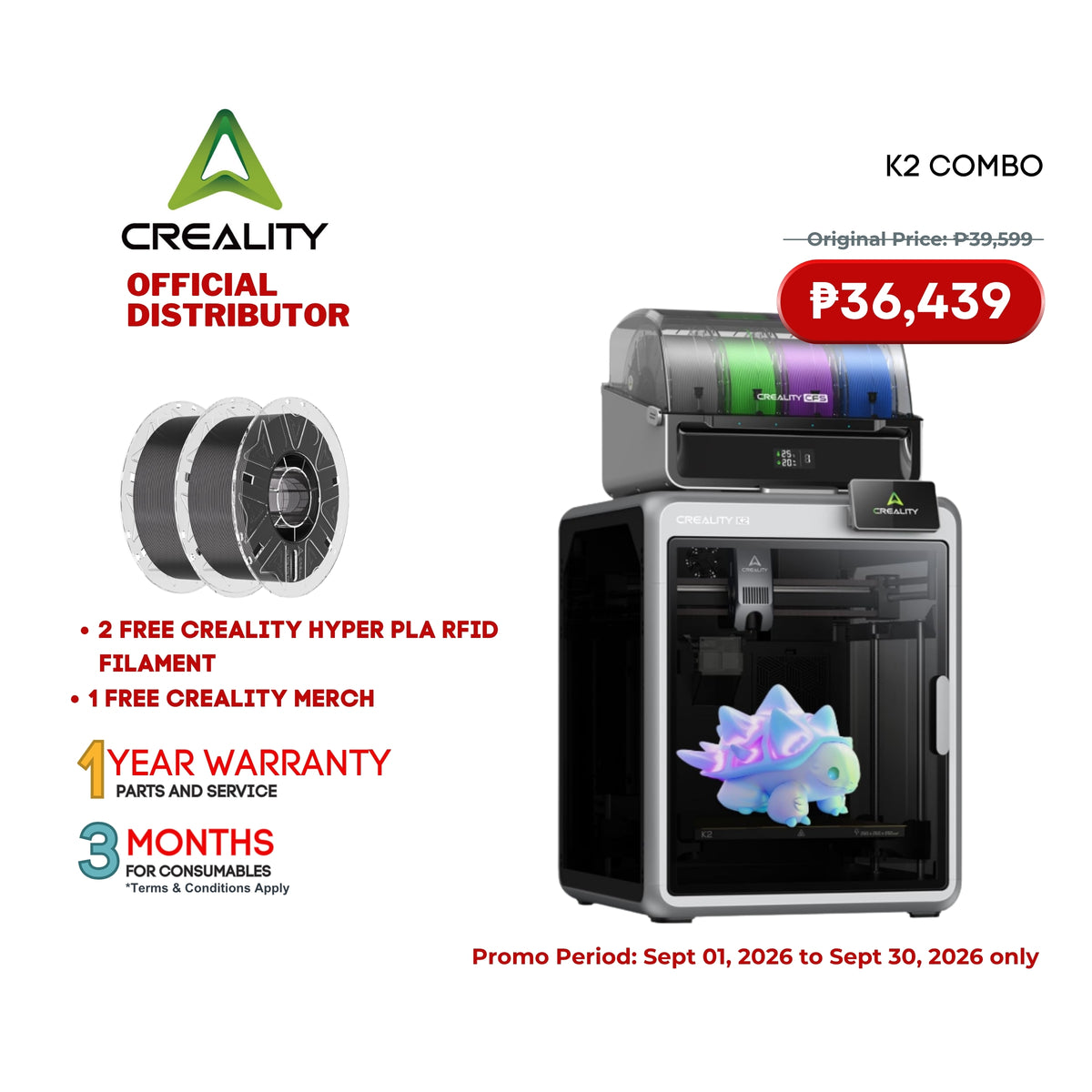 Creality K2 Combo FDM 3D Printer