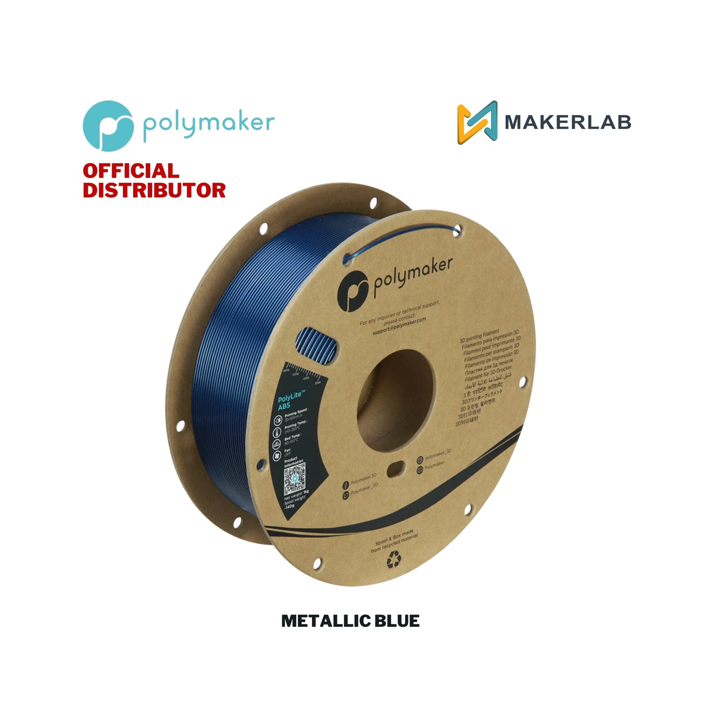 Polymaker ABS Metallic Filament
