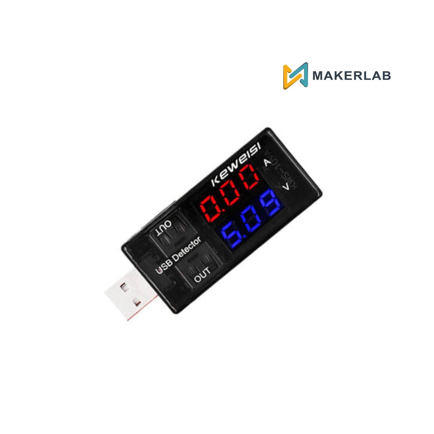Dual USB Charger Digital Voltmeter Ammeter KWS-10VA