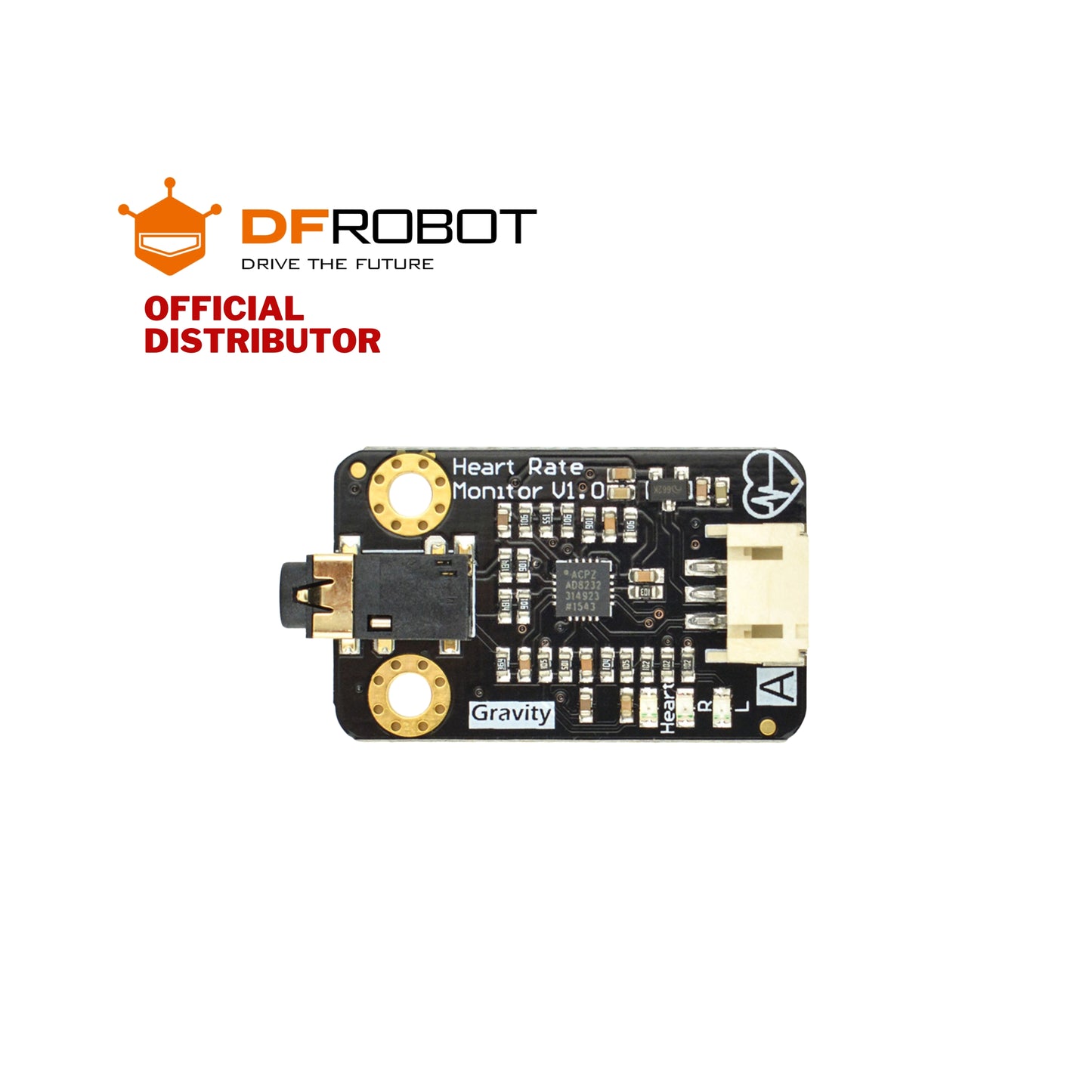 DFRobot Gravity: Analog Heart Rate Monitor Sensor (ECG) For Arduino | SEN0213