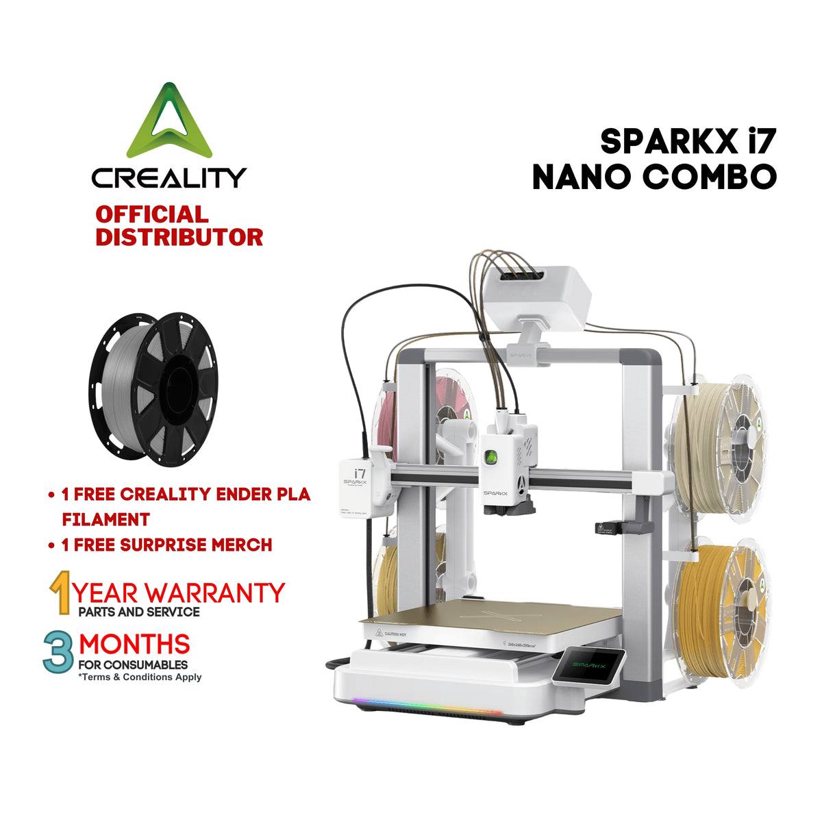 Creality SparkX i7 Nano Combo 3D Printer with CFS-Nano
