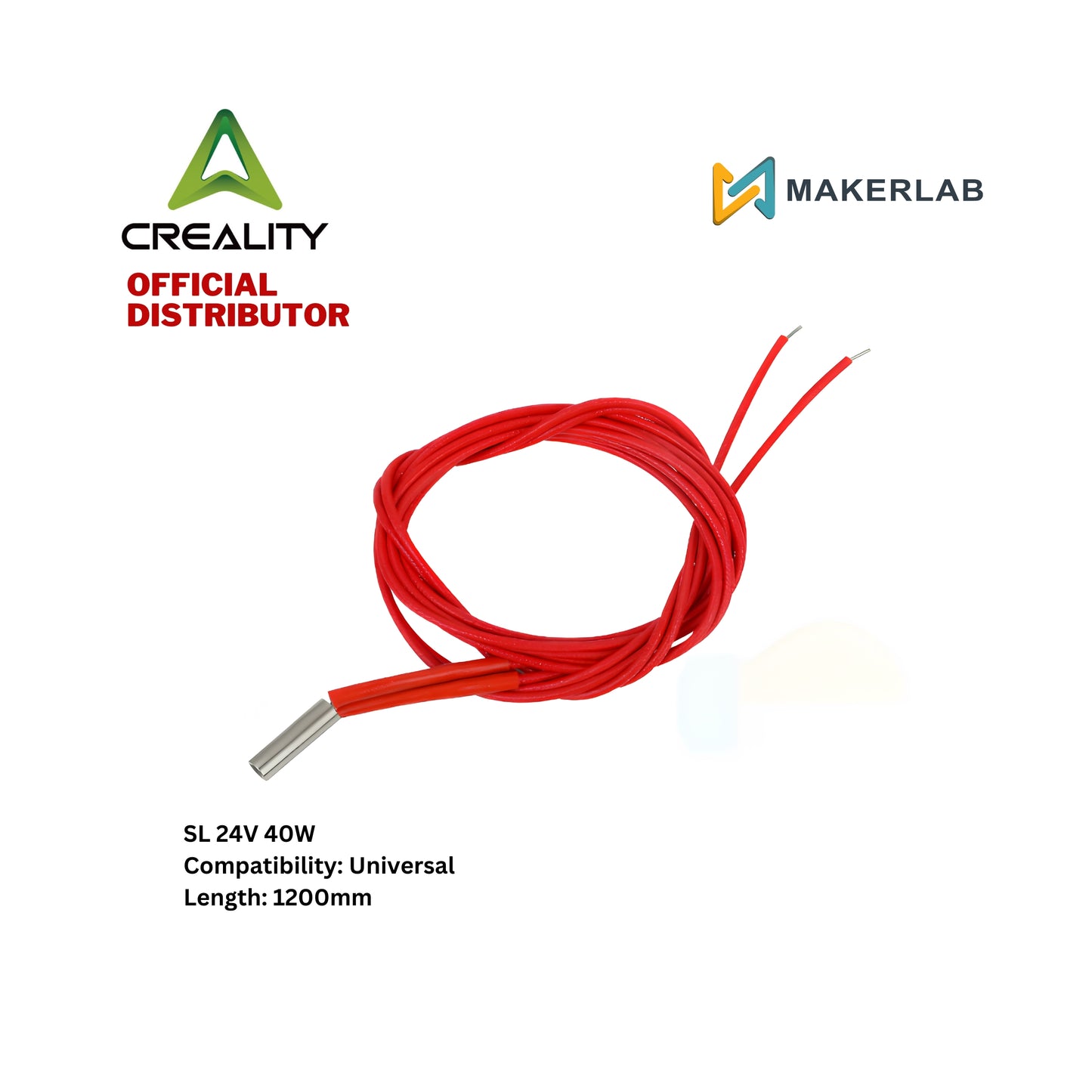 Creality Heater Cartridge | Heating Tube for Sermoon D1, CR10, Ender 5, Ender 3