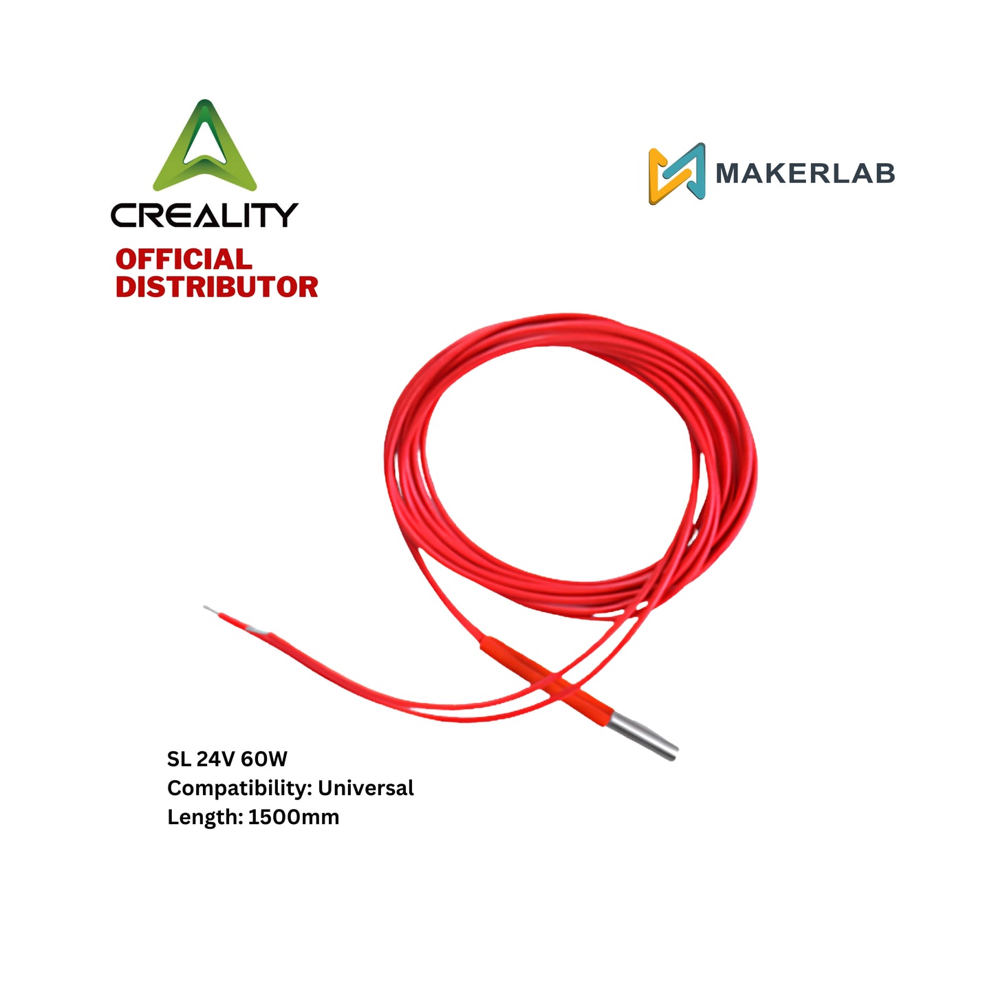 Creality Heater Cartridge | Heating Tube for Sermoon D1, CR10, Ender 5, Ender 3