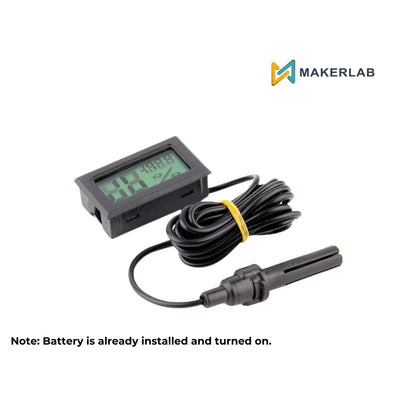 Mini LCD Digital Thermometer Hygrometer Tester Temperature Humidity Meter Black FY-12 | FY-10