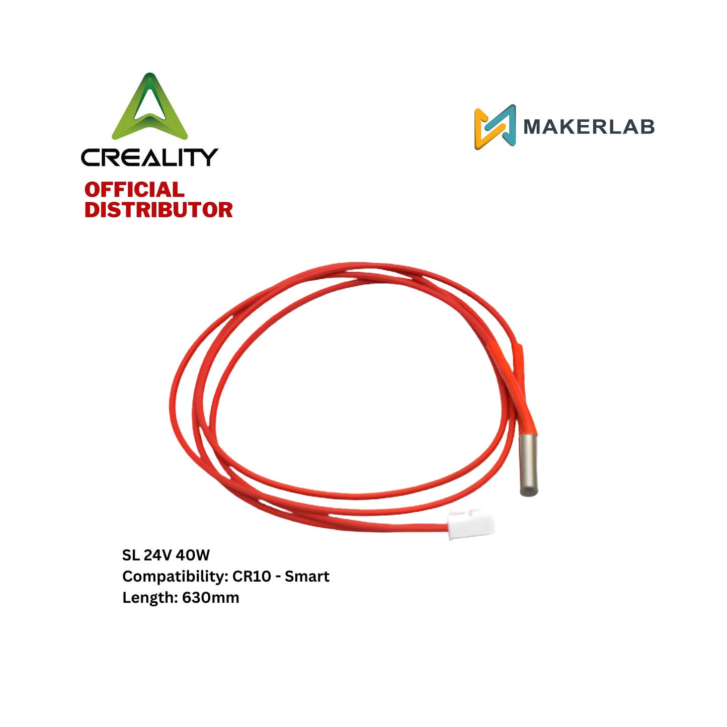 Creality Heater Cartridge | Heating Tube for Sermoon D1, CR10, Ender 5, Ender 3