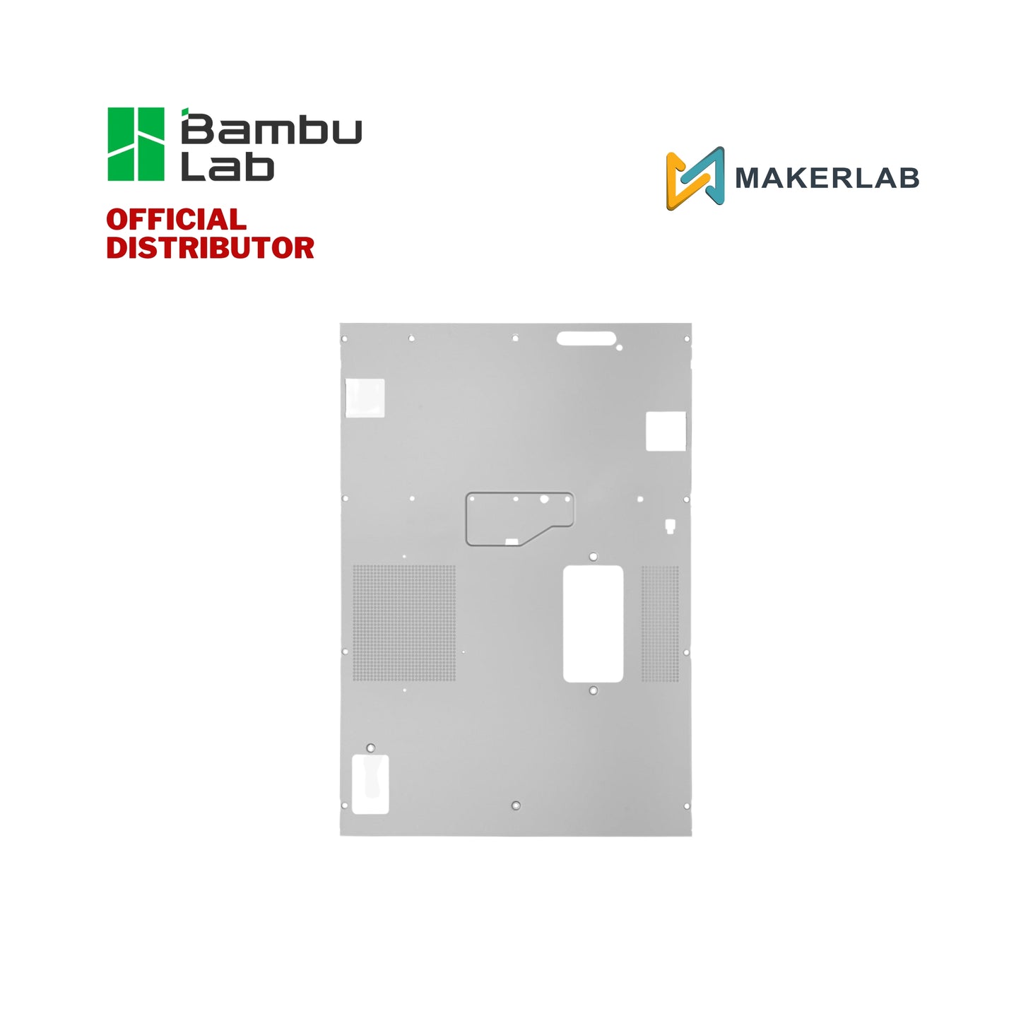 Bambu Lab Rear Metal Panel compatible with X1 Series Exclusive
