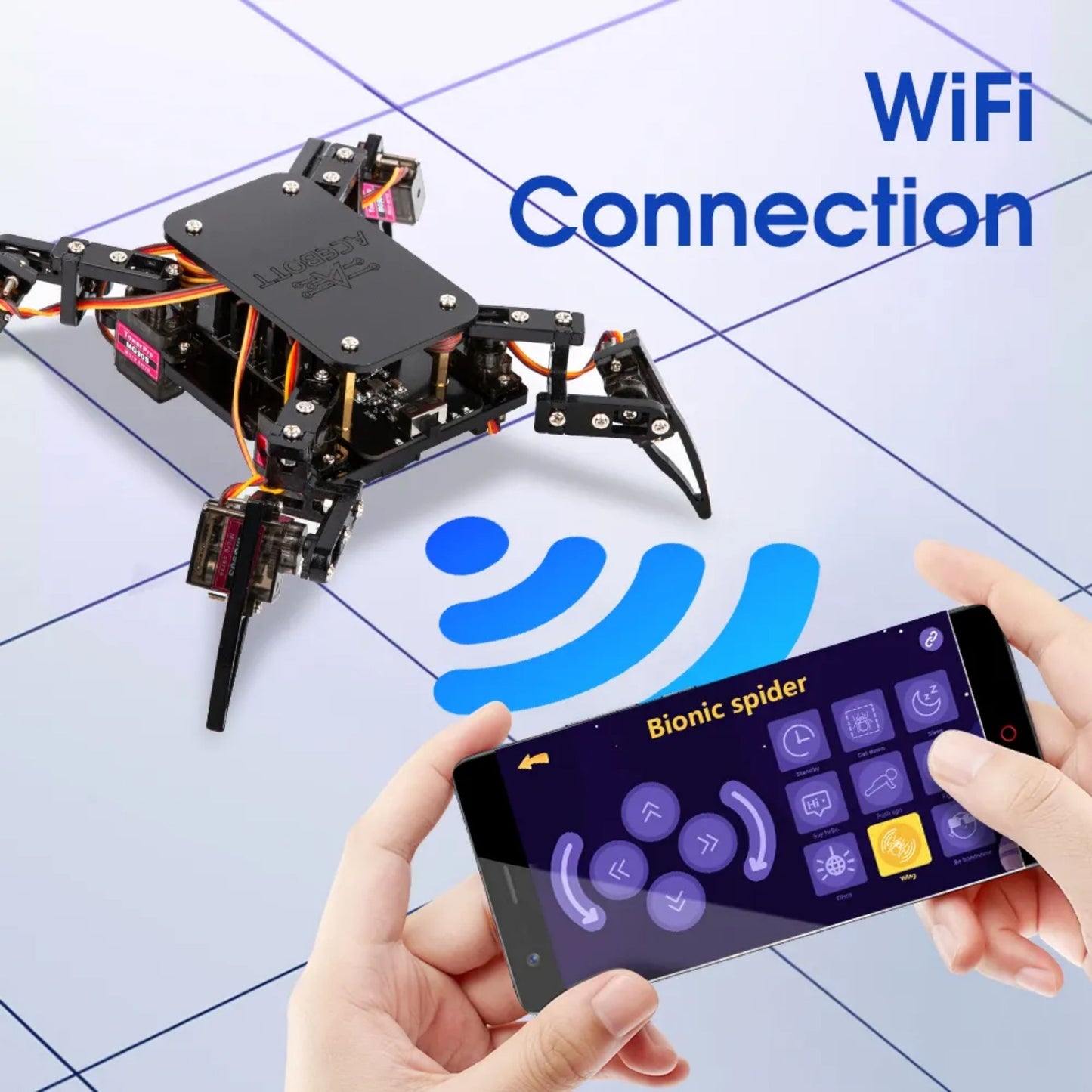 ACEBOTT ESP8266 Quadruped Bionic Spider Robot Kit