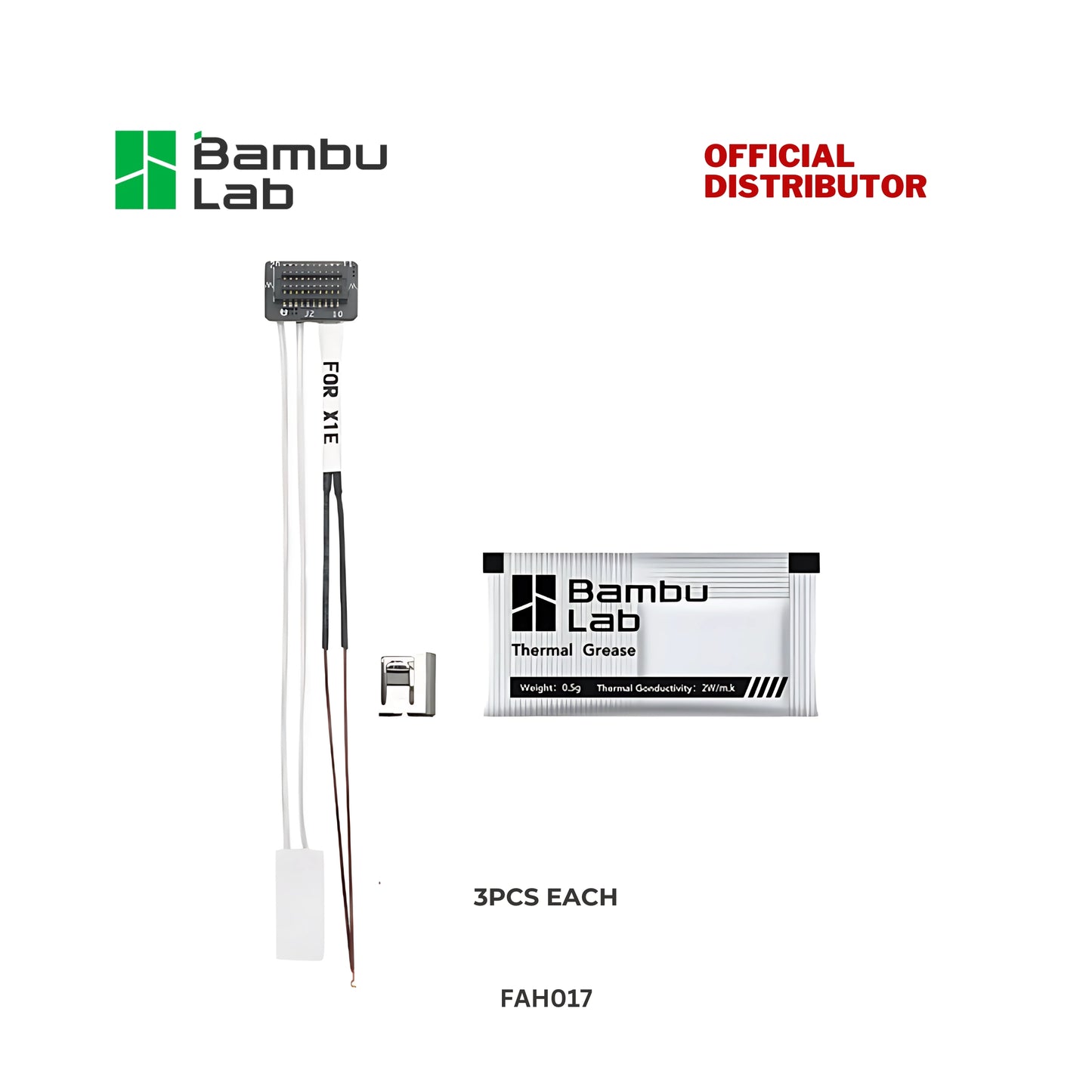Bambu Lab Ceramic Heater for Hotend for X1E 3D Printer