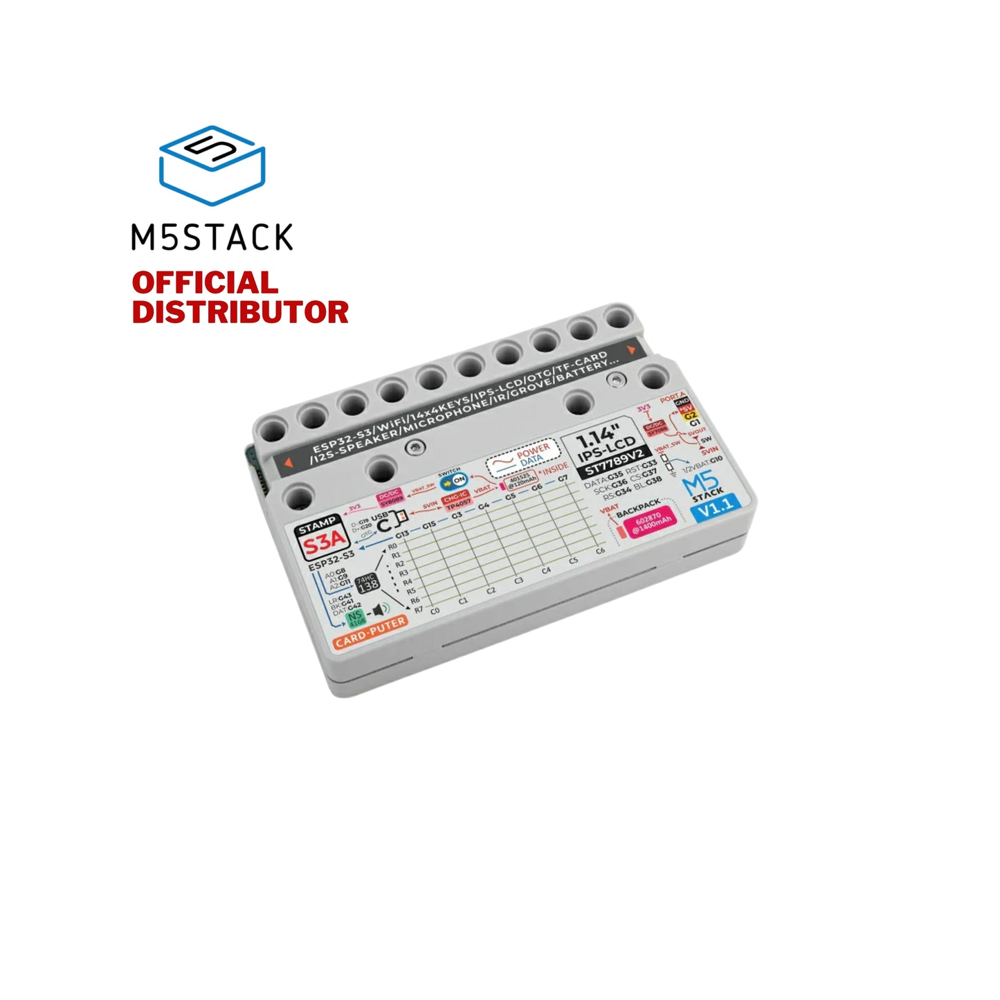 M5Stack Cardputer Kit with M5StampS3A V1.1