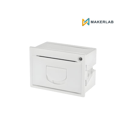 QR204 58mm TTL+USB Mini Panel Thermal Printer with Thermal Paper (White)