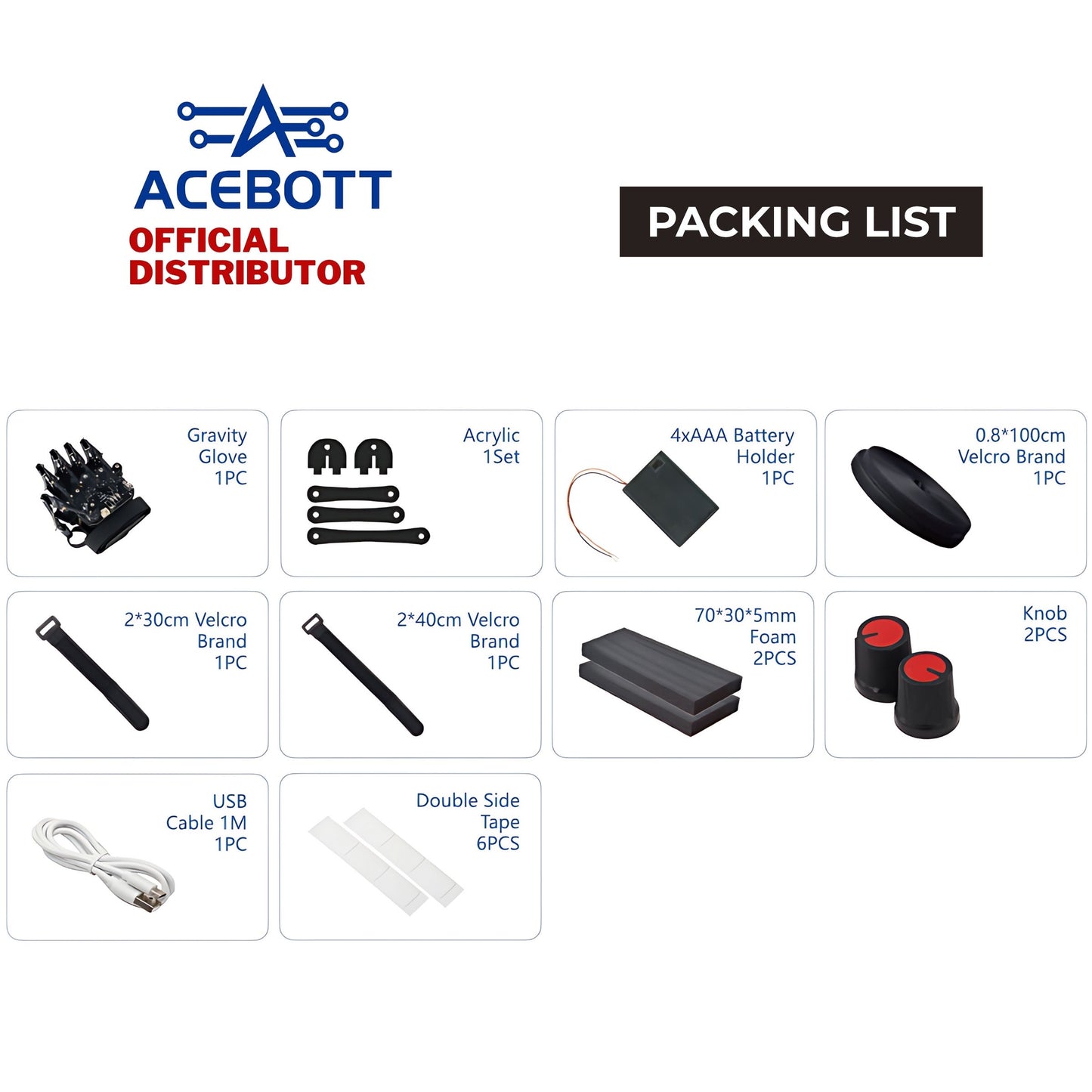 ACEBOTT ESP32 Motion-Sensing Glove