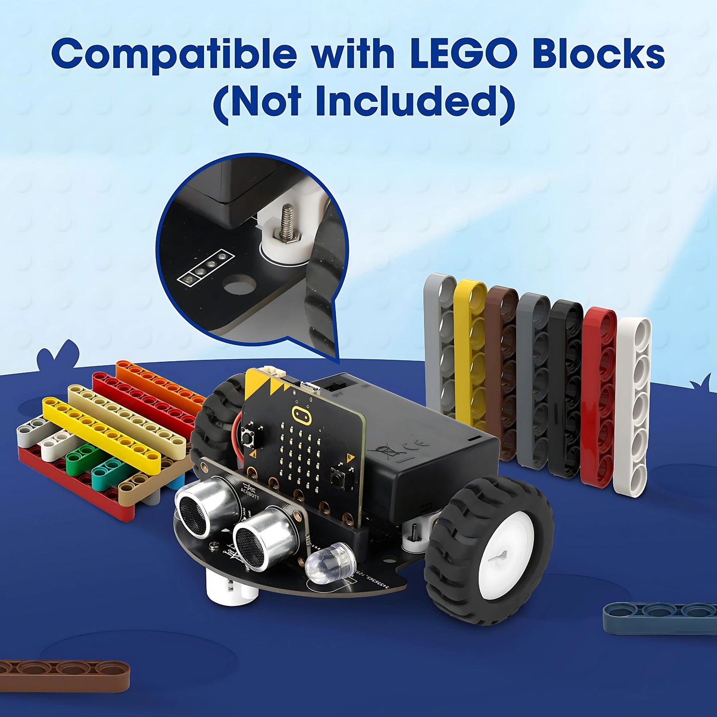 ACEBOTT micro:bit TinkerBott Robot Car Kit and Football Arena Kit