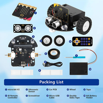 ACEBOTT micro:bit TinkerBott Robot Car Kit and Football Arena Kit