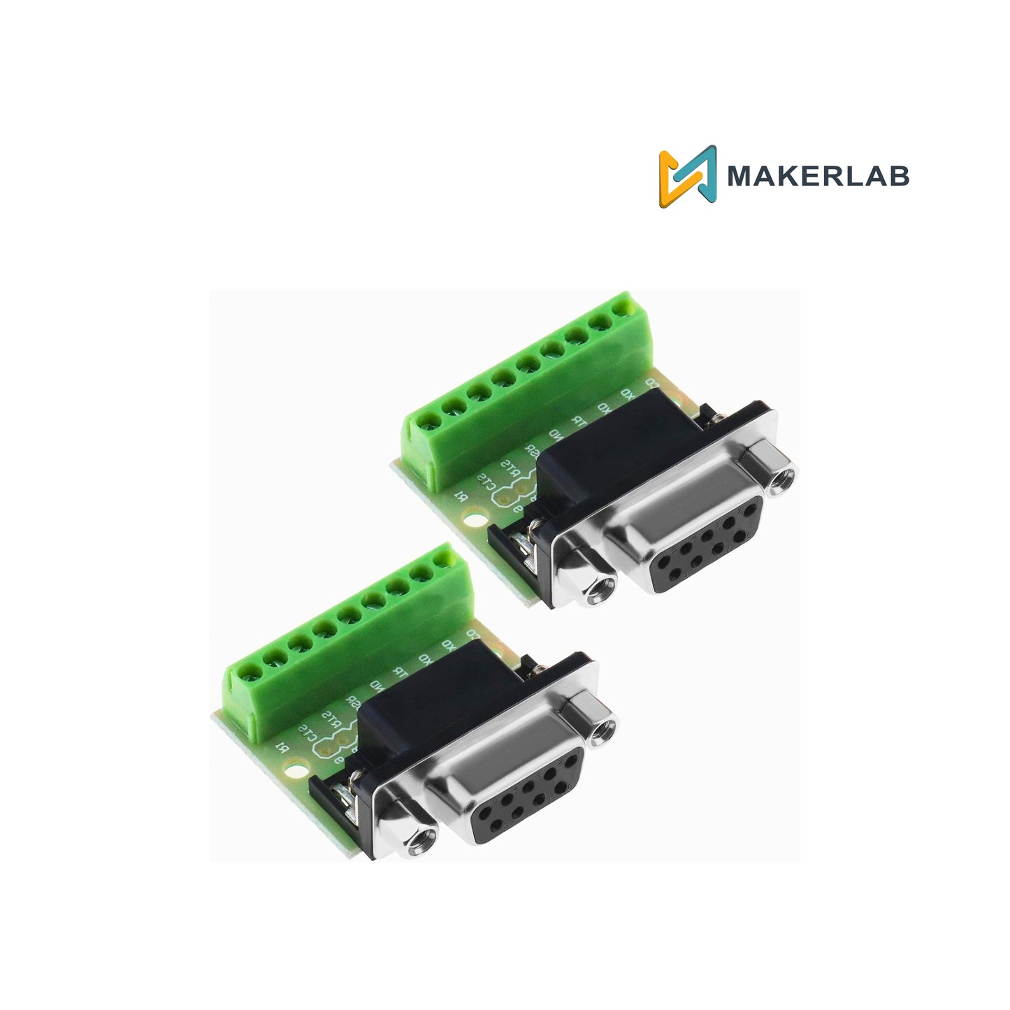 2pcs 9Pin DB9 Solderless Terminal