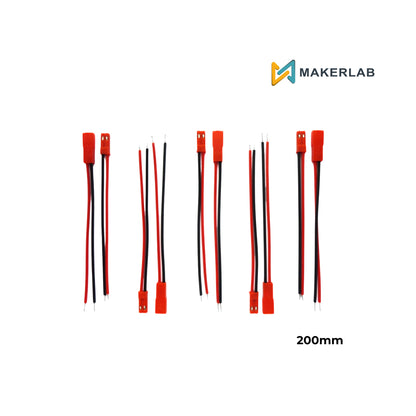5 pairs 2-Pin JST RCY Male and Female Connector 200mm 20cm