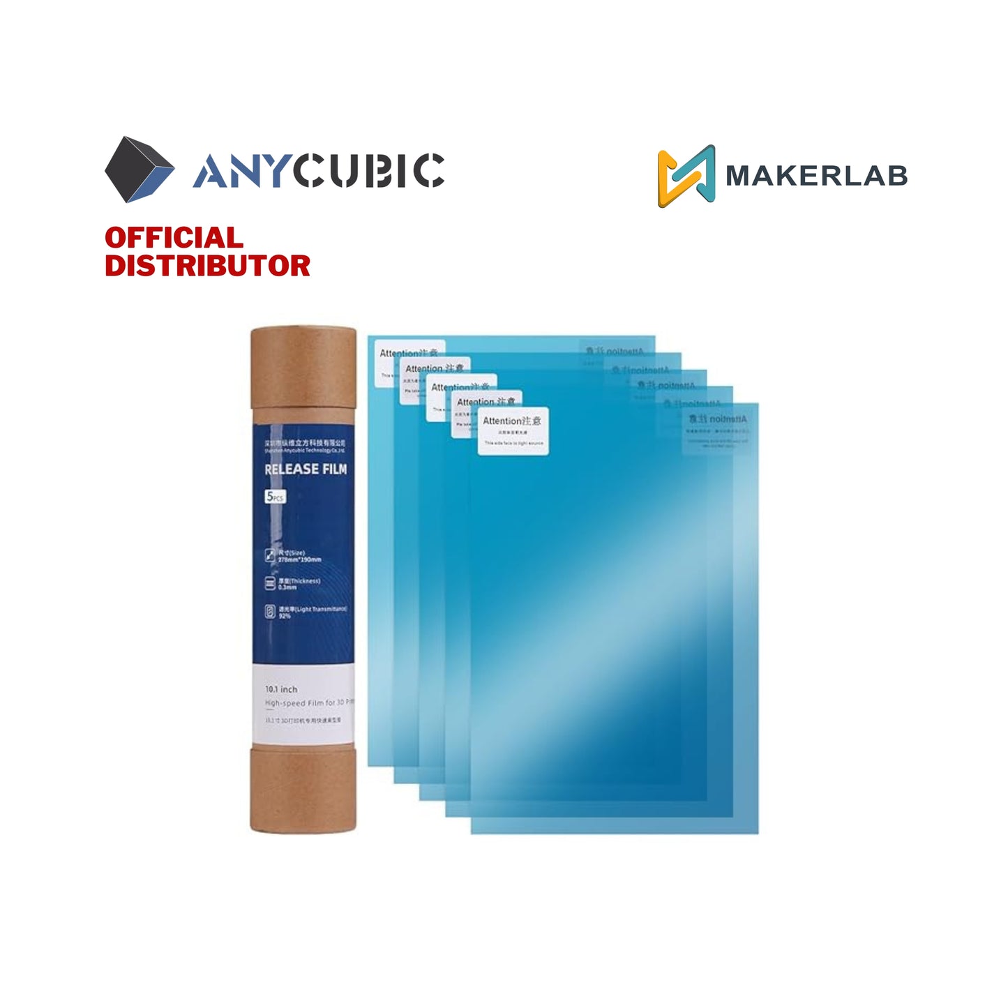 Anycubic FEP Film For Photon Mono M5S Pro/M7 Pro-5 Pack