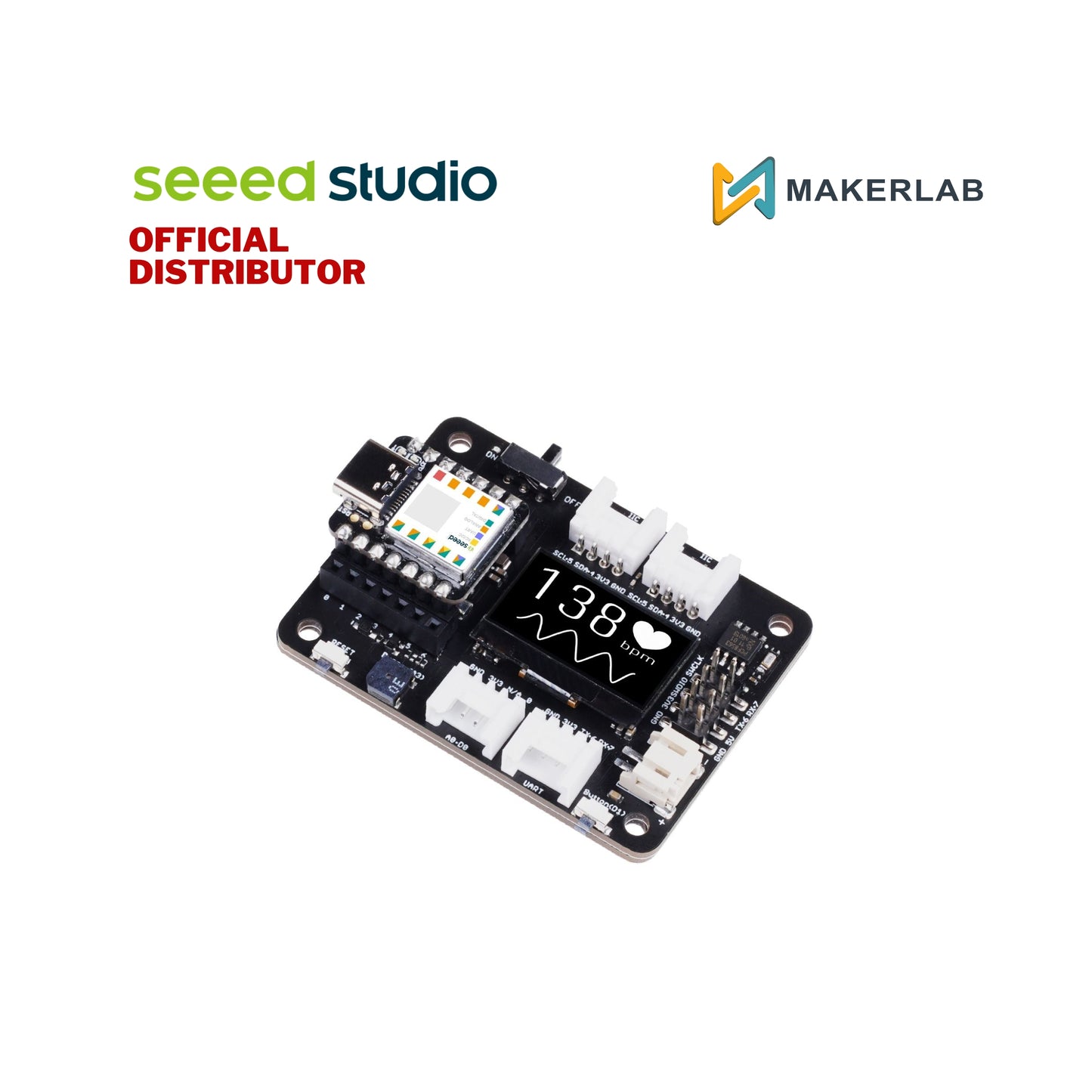Seeed Studio Expansion Board Base for XIAO with Grove OLED - IIC, Uart, Analog/Digital