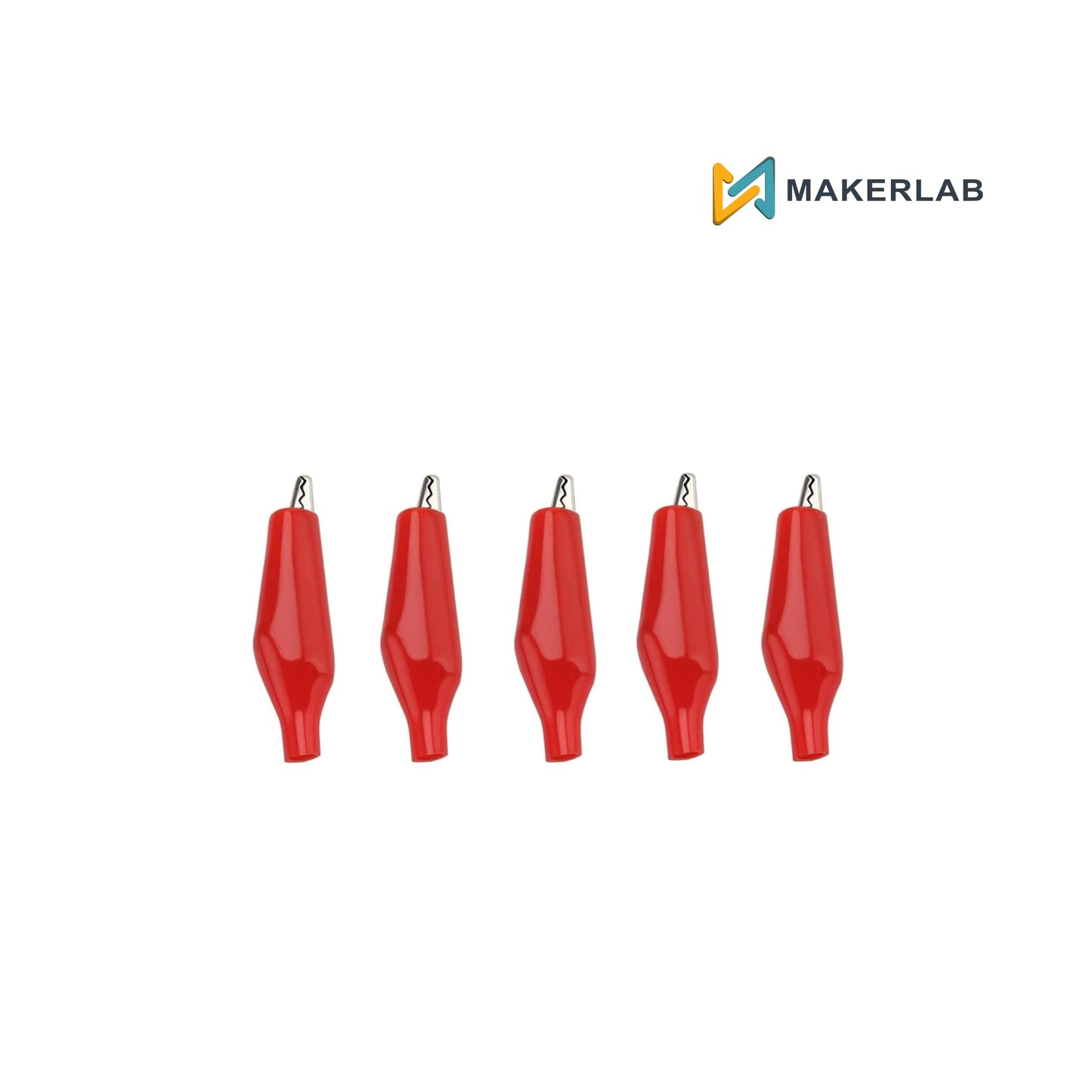 5 pcs Red Alligator Clips 35mm