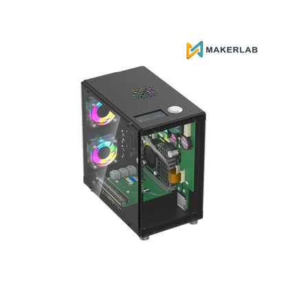 Elecrow Mini PC Case With 1.3” OLED Screen For Raspberry Pi 5 and Jetson Orin Nano Case