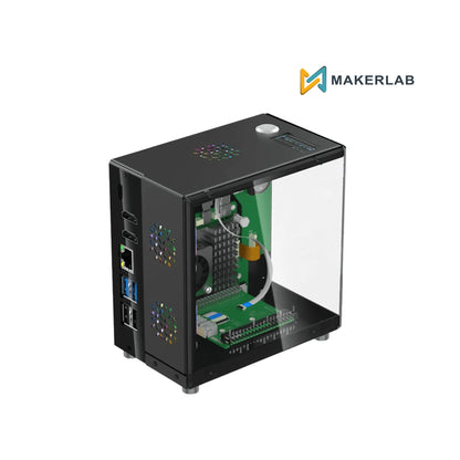 Elecrow Mini PC Case With 1.3” OLED Screen For Raspberry Pi 5 and Jetson Orin Nano Case
