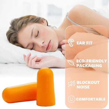 1 Pair Orange Uncorded Ear Plugs (38dB Rated)