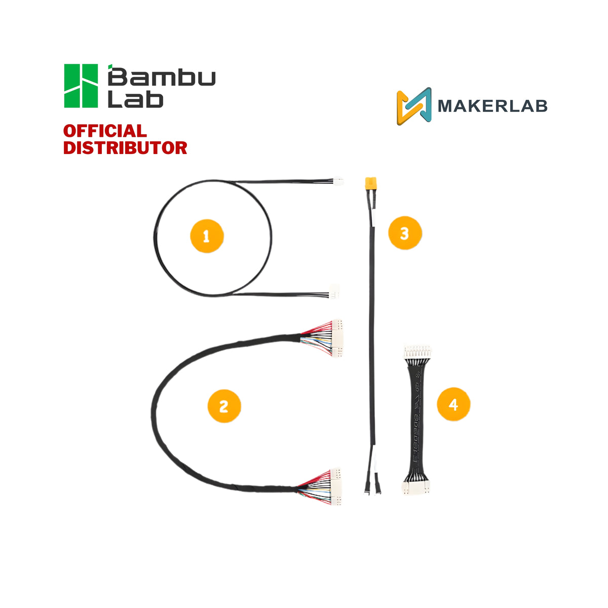Bambu Lab Printer Cable Pack for P2S CAB047