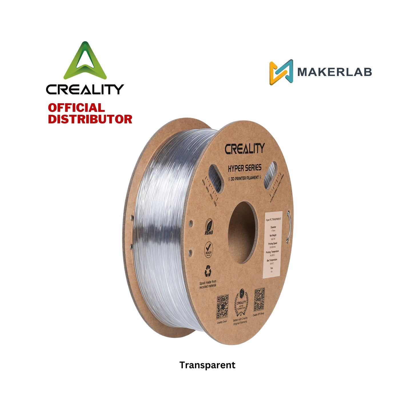 Creality Hyper PC Transparent Filament