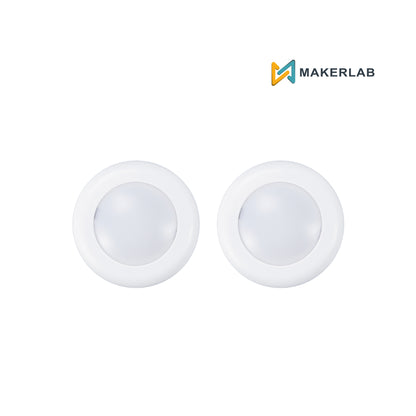 Remote Controlled 16-color RGBW Puck Lights(2pcs)-KC007