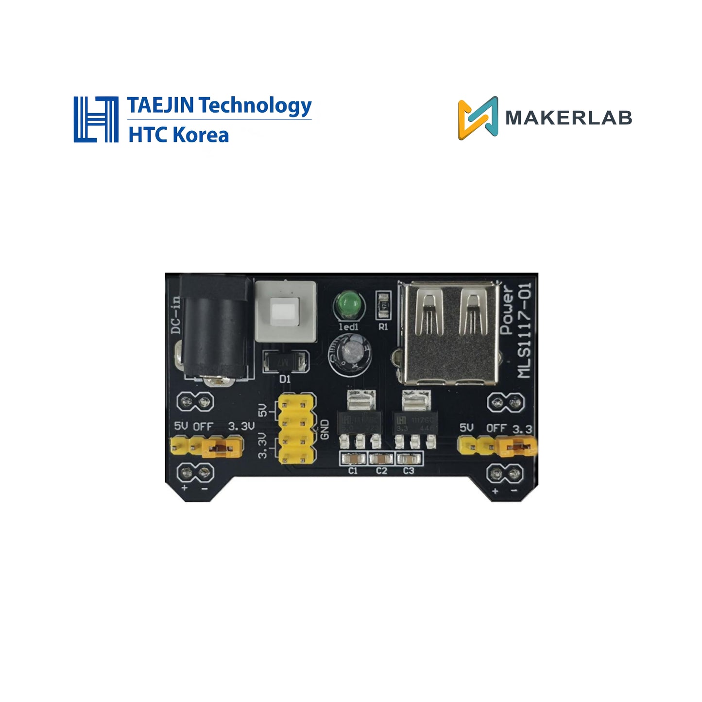 Taejin HTC Korea Power Module Type-A for Breadboard (LM1117GS-3.3/-5.0)