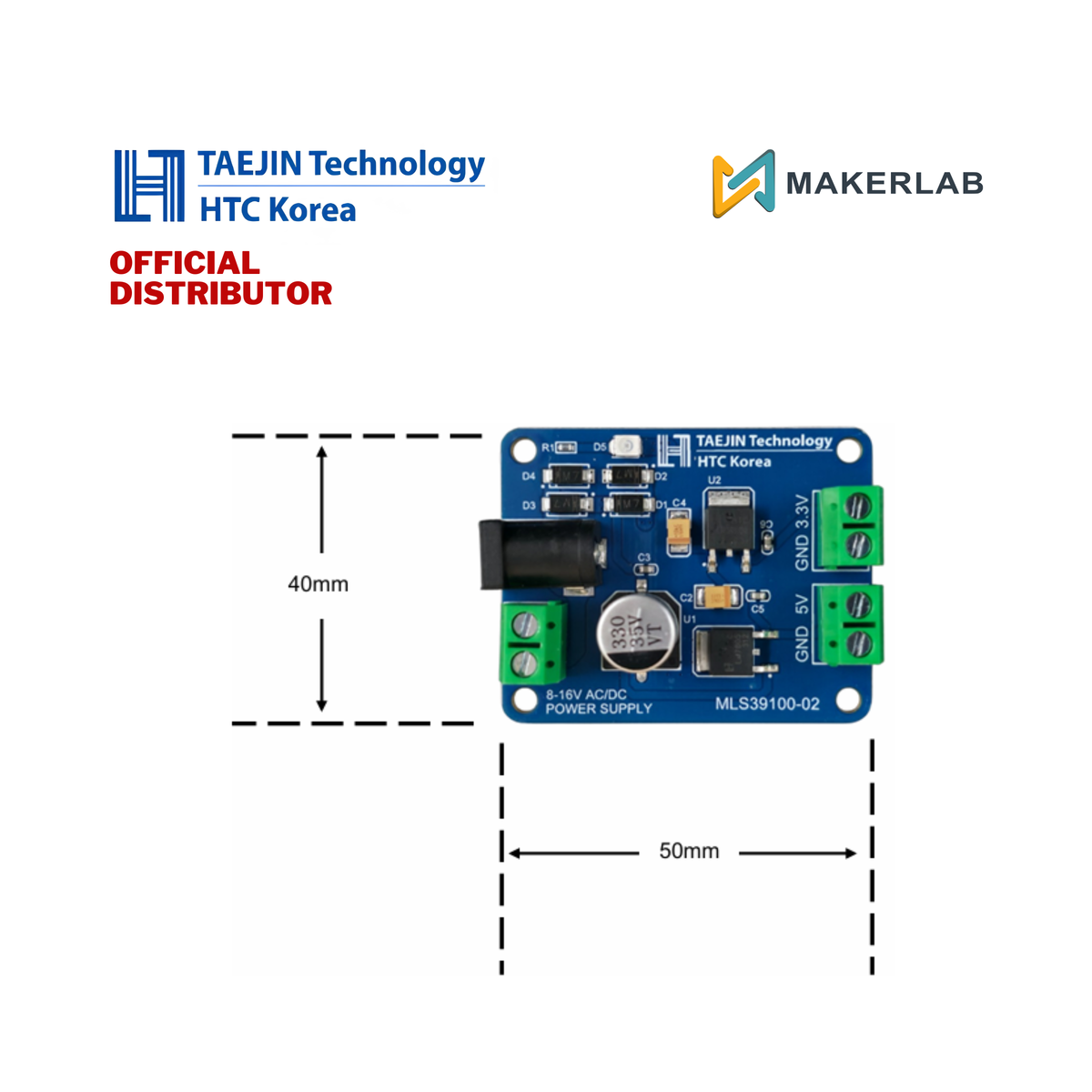 Taejin 5V/3.3V Regulator Module