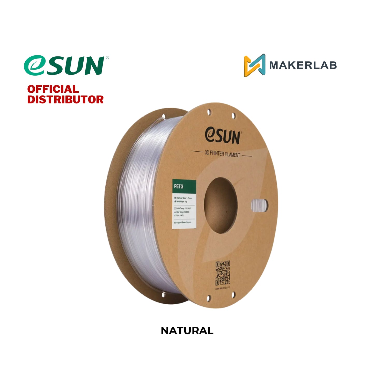 eSUN PETG 3D Printer Filament 1.75mm 1KG